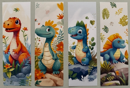 Dinosaur Bookmarks by Erika Sissons