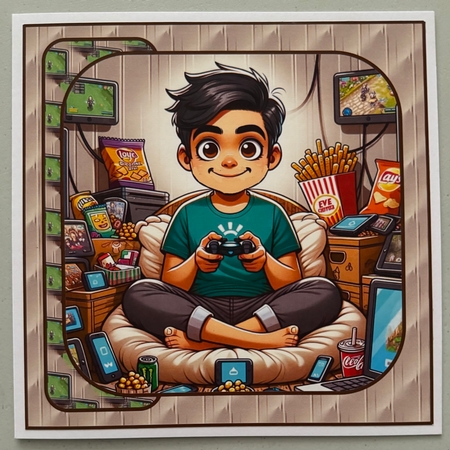 Game player 8x8 by Erika Sissons