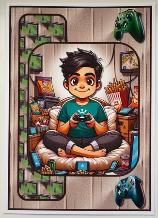 game player A5 by Erika Sissons