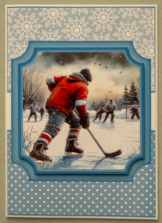 CHRISTMAS POND HOCKEY  by Erika Sissons