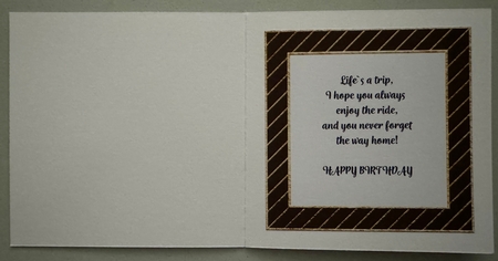 Motor Biking 7x 7 Card by Erika Sissons