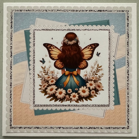 Teal Butterfly Fairy by Erika Sissons