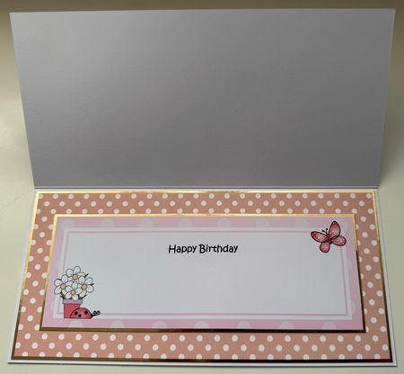 Large DL Happy Birthday GIRLFRIEND 3D decoupage with Livvy Bear by Erika Sissons