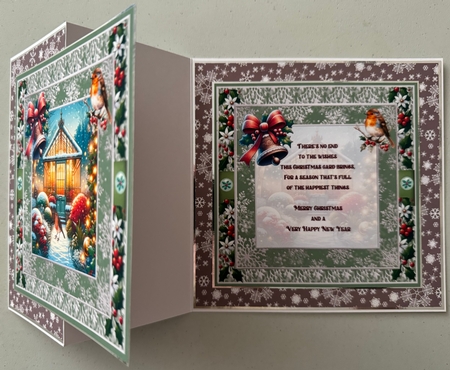A Christmas garden 7x7 by Erika Sissons