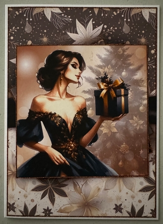 Black & Gold Christmas 2  by Erika Sissons