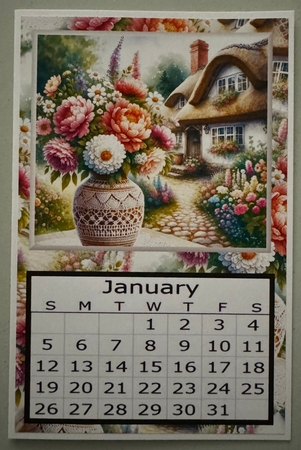 Vase of Floral 2025 Calendar by Erika Sissons