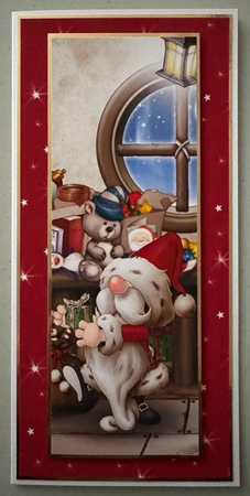 Santa Gnome 3 Large Vertical DL by Erika Sissons