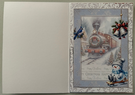 5 x 7 Happy Christmas Train Set by Erika Sissons