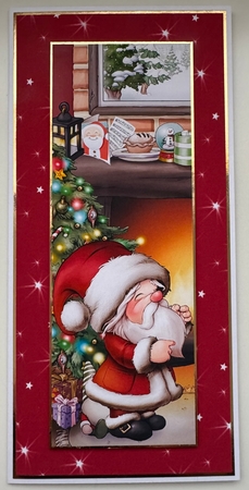 Santa Gnome 5 Large Vertical DL Insert by Erika Sissons