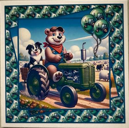Tractor and trailer 8x8 by Erika Sissons
