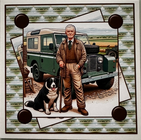 One man and his dog 8x8 by Erika Sissons