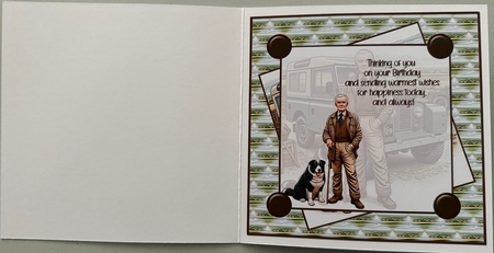 One man and his dog 8x8 by Erika Sissons