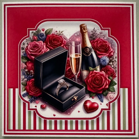 8x8 Champagne Engagment Mini Kit - x5 A4 Sheets  by Erika Sissons