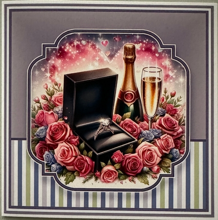 8x8 Champagne Engagment 2 Mini Kit - x6 A4 Sheets  by Erika Sissons
