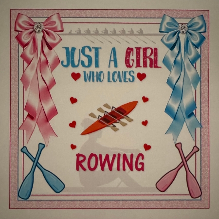 6x6 The girl loves rowing choice of four mini kit by Erika Sissons