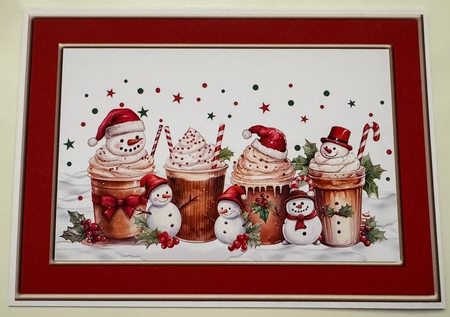 A5 Christmas Coffee & Snowmen by Erika Sissons