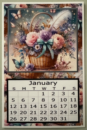 Basket of Flowers - 2025 Calendar by Erika Sissons