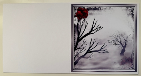 4 Christmas Gothic Santas With Holly 8x8 Card Fronts Mini Kit by Erika Sissons
