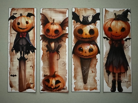 Cute Halloween Bookmarks by Erika Sissons