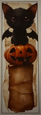 Halloween Cat Bookmarks by Erika Sissons