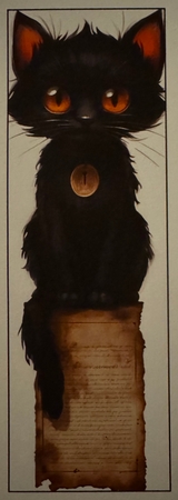 Halloween Cat Bookmarks by Erika Sissons
