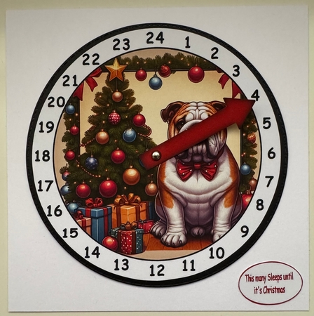 new advent christmas bulldog by Erika Sissons