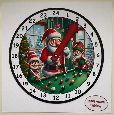 new advent christmas snooker by Erika Sissons