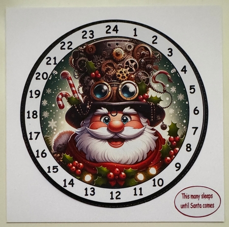 advent clock steam punk santa 1 by Erika Sissons