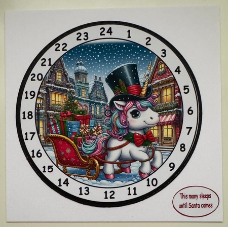 advent clock unicorn1 by Erika Sissons