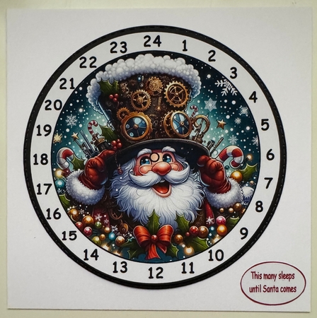 advent clock christmas steam punk santa 2 by Erika Sissons