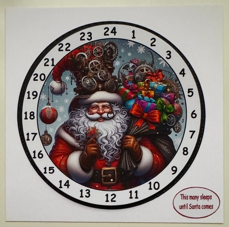 advent clock christmas steam punk santa 3 by Erika Sissons