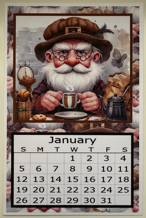Man with Morning Coffee - 2025 Calendar by Erika Sissons