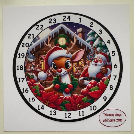 newest advent clocks rudolph by Erika Sissons
