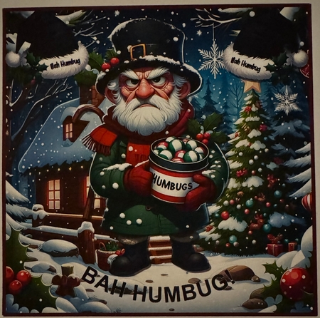 Bah Humbug 8x8 by Erika Sissons