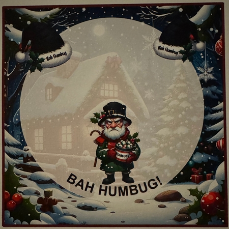 Bah Humbug 8x8 by Erika Sissons
