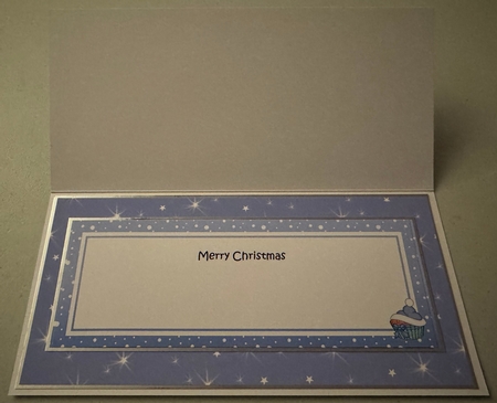 Large DL Merry Christmas DADDY insert with Cupcakes by Erika Sissons