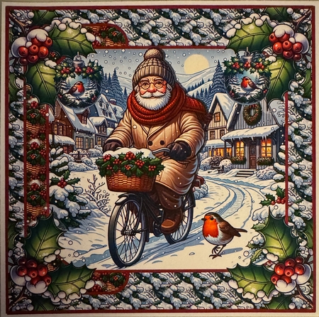 Christmas bike ride 8x8 by Erika Sissons