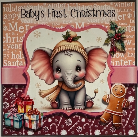 Elephant Baby First Christmas by Erika Sissons