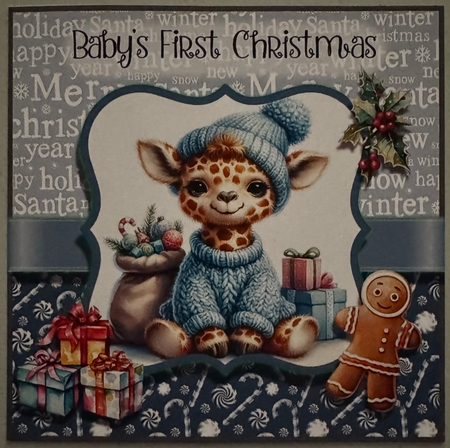 Giraffe Baby First Christmas by Erika Sissons
