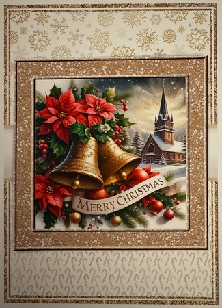 GOLD BELLS WITH CHURCH by Erika Sissons