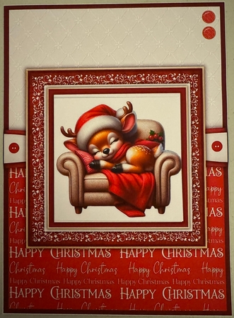 Cute Christmas Reindeers by Erika Sissons