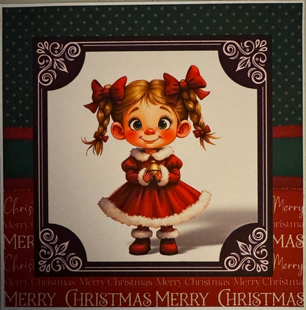 Cute Christmas Girl Mini Kit by Erika Sissons