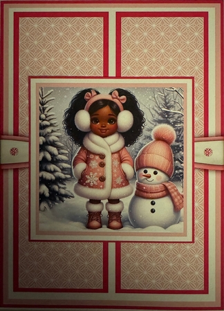 Winter Girls and Snowmen by Erika Sissons