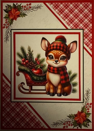 A Cute Christmas Deer by Erika Sissons