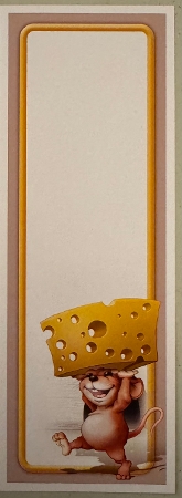 Too Much Cheese Mouse 2 Large Vertical DL Insert by Erika Sissons