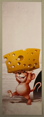 Too Much Cheese Mouse 2 Large Vertical DL Insert by Erika Sissons