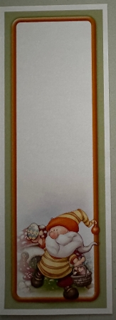 Easter Gnome 4 Large Vertical DL Insert by Erika Sissons