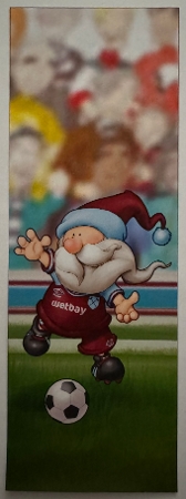 Football Gnome Dark Red and Blue Vertical DL Insert by Erika Sissons