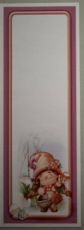 Maisie the Easter Gnome Large Vertical DL by Erika Sissons