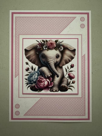 Pretty Floral Elephants by Erika Sissons